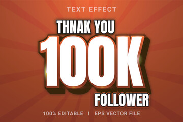 Thank you 100k followers social media network background