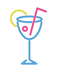 neon shape cocktail