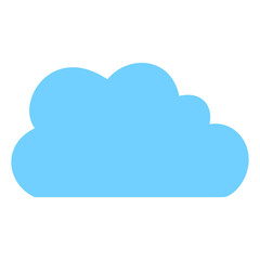 Obraz premium Blue Cloud Shape