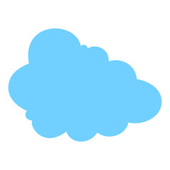 Blue Cloud Shape