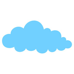 Blue Cloud Shape