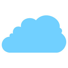 Blue Cloud Shape