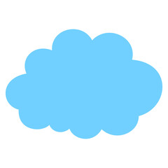 Blue Cloud Shape