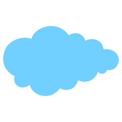 Blue Cloud Shape