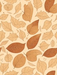 seamless pattern with leaves