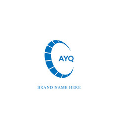 AYQ logo. A Y Q design. White AYQ letter. AYQ, A Y Q letter logo design. Initial letter AYQ linked circle uppercase monogram logo.