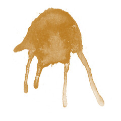 Coffee, chocolate, liquid stains isolated on a white background. Royalty high-quality free stock...