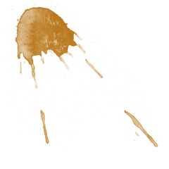 Coffee, chocolate, liquid stains isolated on a white background. Royalty high-quality free stock...