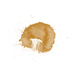 Coffee, chocolate, liquid stains isolated on a white background. Royalty high-quality free stock...