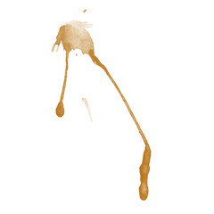 Coffee, chocolate, liquid stains isolated on a white background. Royalty high-quality free stock photo image of Coffee, Tea Stains  spill. Round coffee stain isolated, cafe splash fleck drink
