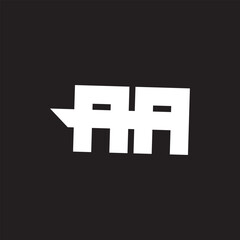Obraz premium aa letter desing and monogram logo