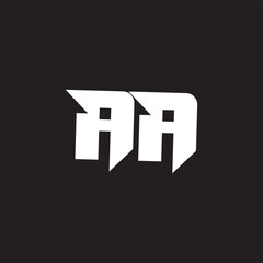 aa letter desing and monogram logo