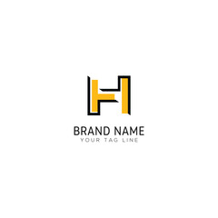 Letter H logo icon design template elements