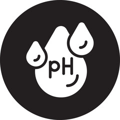 Obraz premium ph glyph icon