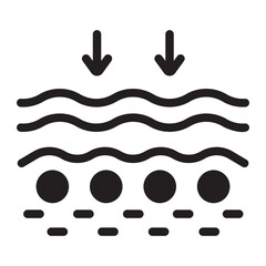 wrinkle glyph icon