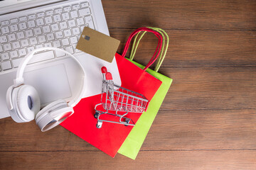 Christmas shopping online.