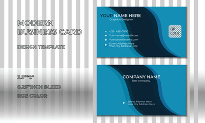 New creative and symbol minimal  business card design template mockup 