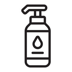 body lotion line icon