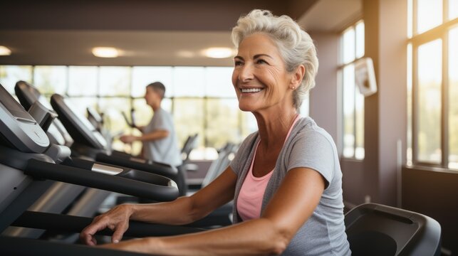 "Healthful Habits: Senior Women's Wellness and Exercise Routine"
