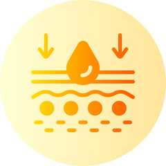 moisturizing gradient icon