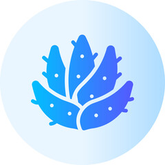 aloe vera gradient icon