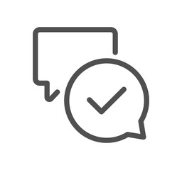 Social networks related icon outline and linear symbol.	
