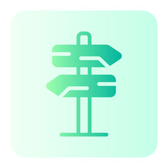 road sign gradient icon