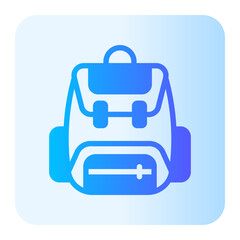 Obraz premium Backpacker gradient icon