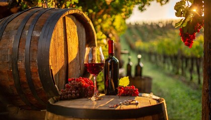 Fototapeta premium wine vineyard in the background