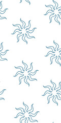 Fototapeta na wymiar stars medieval doodle Scandinavian contemporary seamless pattern design fabric printing monochrome stylish modern textured