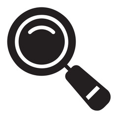 magnifying glass glyph icon