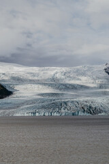 View on the  Svinafellsjokull glacier in Iceland