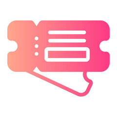 ticket gradient icon