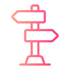 street sign gradient icon