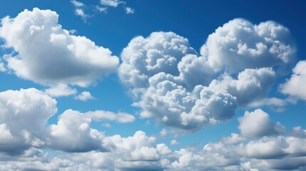 Naklejka na ściany i meble A Heart-Shaped Cloud Formation Blue Sky Dreamy, Background Images, Hd Illustrations