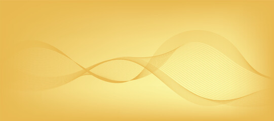 Abstract vector background with golden luxury wavy line
