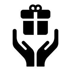 hand glyph icon