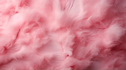 A delicate pink dream adorned with soft feathers, a whimsical world of playful femininity