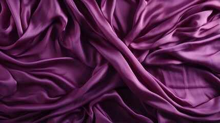 Obraz premium A dreamy lilac haze of silk and satin cascades over a bed, inviting you into a world of opulence and passion