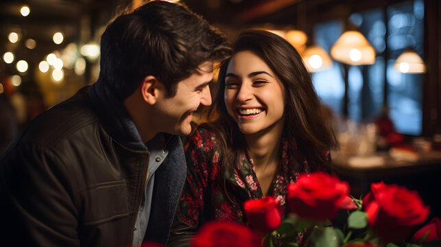 D&iacute;a de los Enamorados: Novio sorprende a su novia con un ramo de rosas rojas
