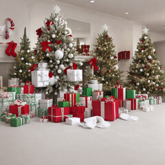 christmas tree with gifts