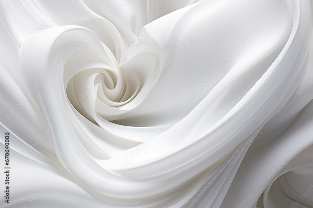 Poster a detailed look at a soft, textured white fabric generative ai. created with generative ai technolog