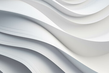 A Close Up of a White Wall with Wavy Lines Generative AI. Created With Generative AI Technology