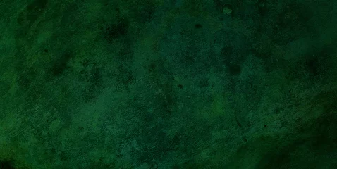 Fotobehang background of oxidised copper metallic in dark green color tone. emerald green metallic rusty texture background. aged vintage dark green rust stains texture metal sheet. © WONGSAKORN