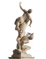 Florence, Italy, sculpture of The Rape of the Sabine Women, PNG