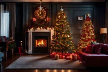 christmas tree with gifts