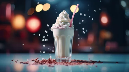 Foto auf Acrylglas milk shake Generative AI © Quentin