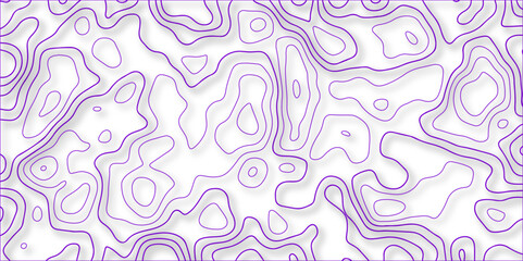 Purple wave paper curved reliefs abstract background, Abstract topographic contours mountain relief topographic map background. Business concept. 