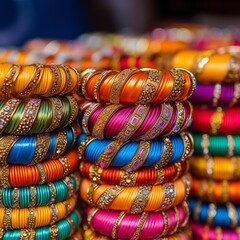 indian bangles  generated by AI