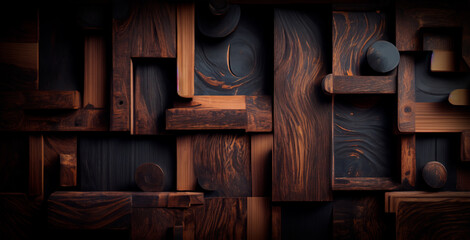Fondo de madera en tonosd oscuros. Utilizado para fondos de diseños variados en alta calidad - obrazy, fototapety, plakaty